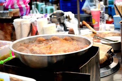 Close-up of food in kitchen