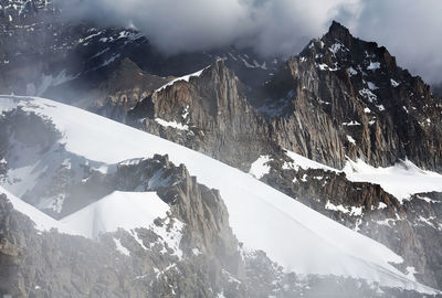 Scenic view of snowcapped mountain