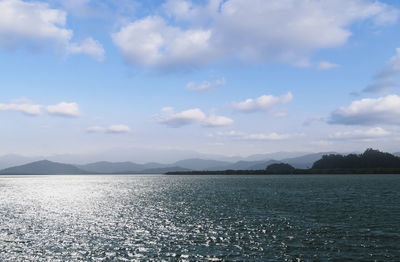 Scenic view of sea against sky