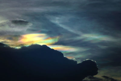 Low angle view of dramatic sky