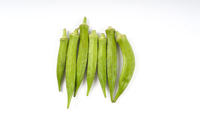 Close-up of vegetable over white background