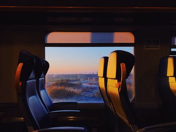 Landscape seen through train window