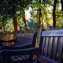 Empty chairs and tables