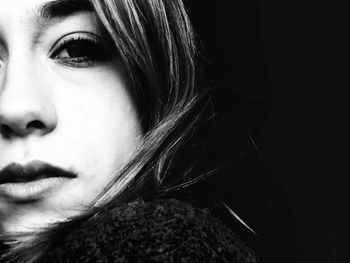 Close-up portrait of woman