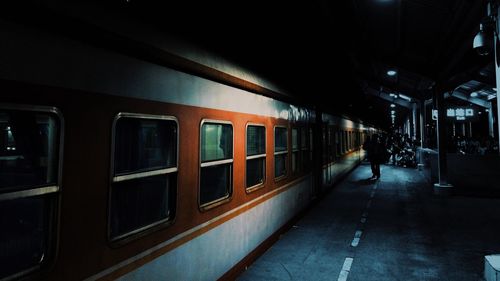 Train at railroad station