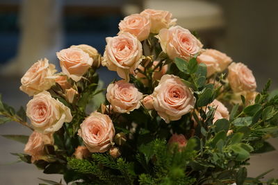 Close-up of rose bouquet