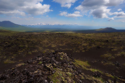 Scenic view of landscape against sky