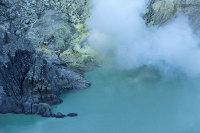 Ijen crater lake