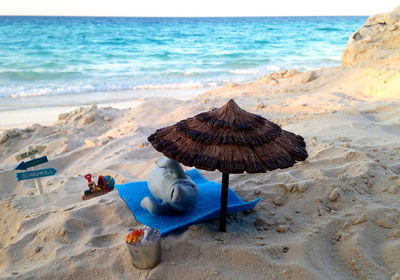 Panoramic view of beach