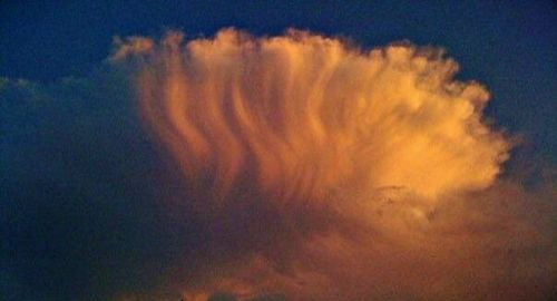 Low angle view of cloudy sky