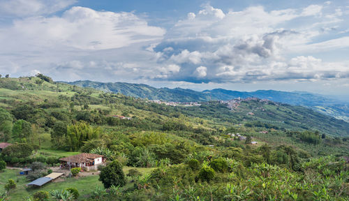 Scenic view of landscape against sky