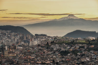 Aerial view of city