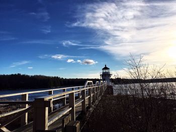 Scenic view of water against sky