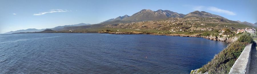 Panoramic view of sea against sky