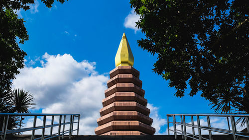 Low angle view of building against sky