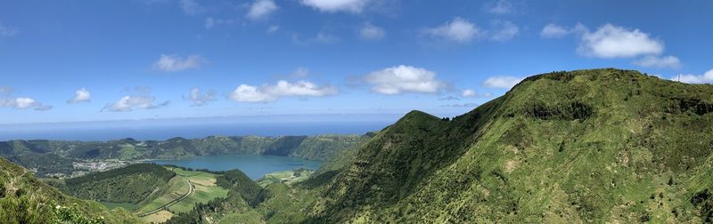 Panoramic view of landscape against sky