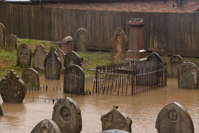 Statue of old metal sculpture