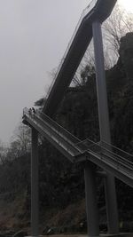 Low angle view of bridge against sky