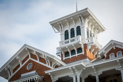 Low angle view of building against sky