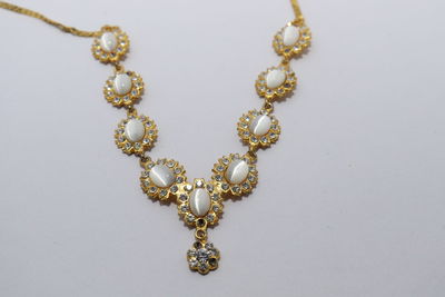 High angle view of chandelier