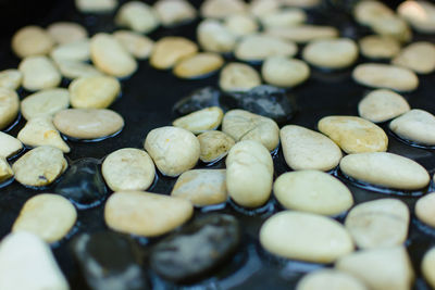 High angle view of food on table