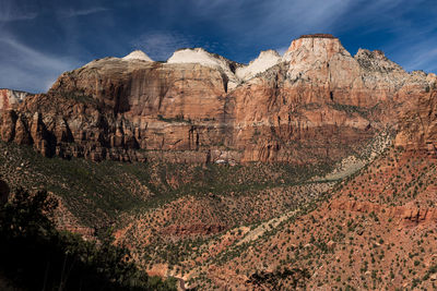 View of rock formations