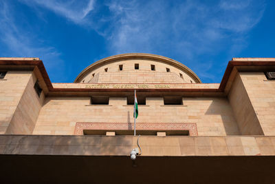 Low angle view of building against sky