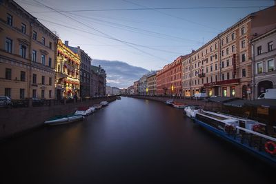 Canal along buildings