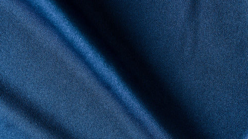 Full frame shot of blue curtain