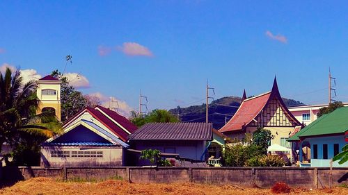 Houses against sky