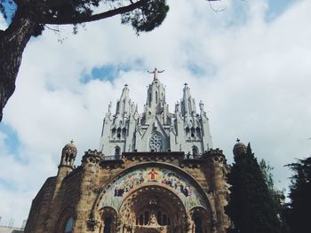 Low angle view of cathedral against sky
