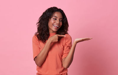 Portrait of a smiling young woman