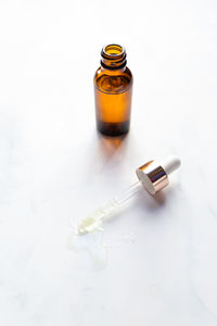 Retinol oil serum oil beauty care on  marble 