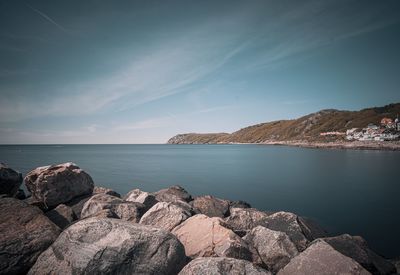 Scenic view of sea against sky