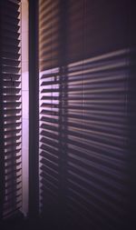 Close-up of window blinds