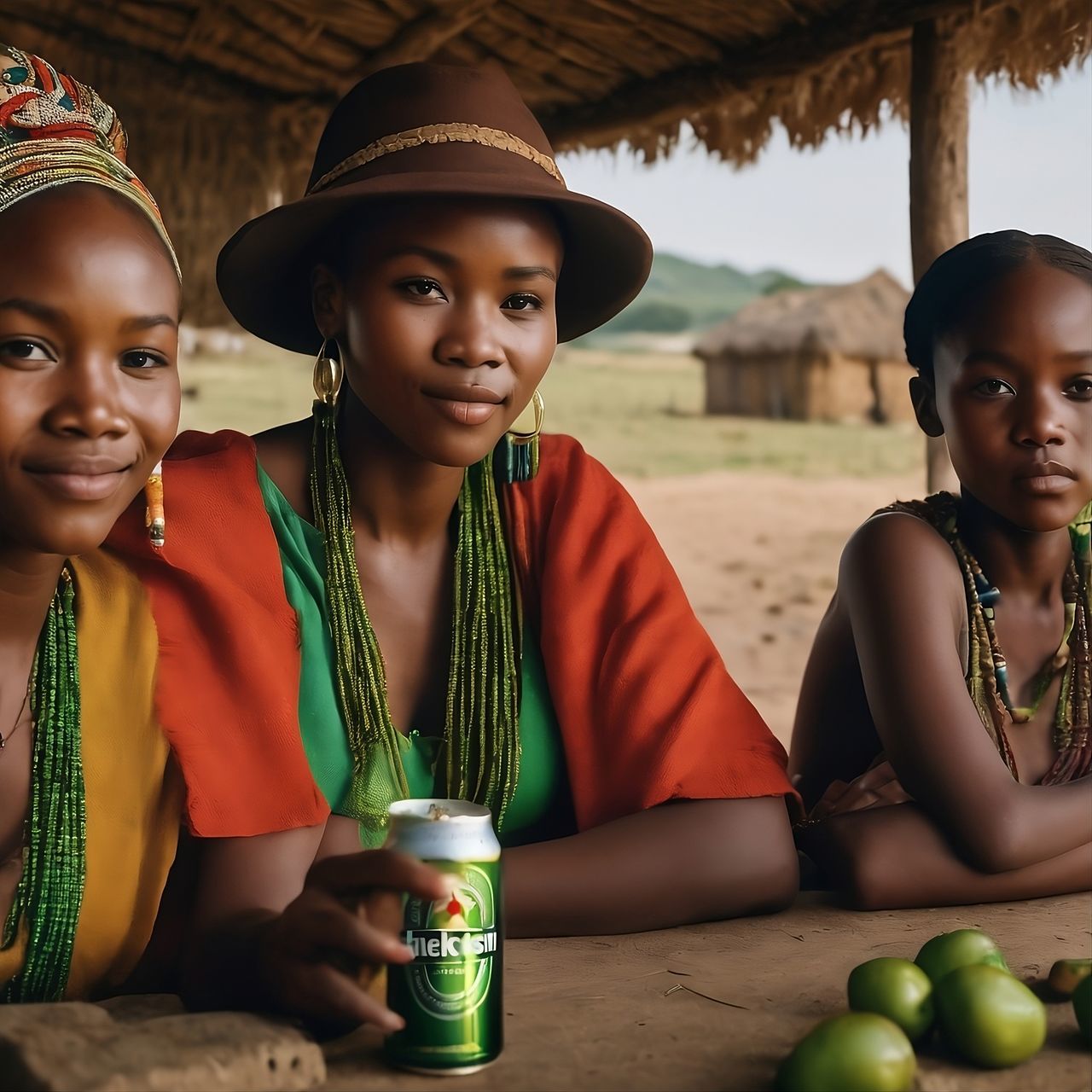 food and drink, portrait, child, women, adult, drink, sitting, friendship, looking at camera, smiling, female, clothing, childhood, happiness, togetherness, men, emotion, soft drink, refreshment, person, food, two people, lifestyles, fashion accessory, relaxation, young adult, nature, summer, cheerful, land, hat, tribe, drinking, temple, teenager, indigenous culture, leisure activity, human face, enjoyment, trip, outdoors, vacation, poverty