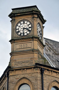 Low angle view of clock tower