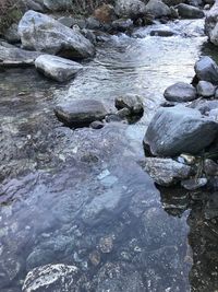 Rocks in water