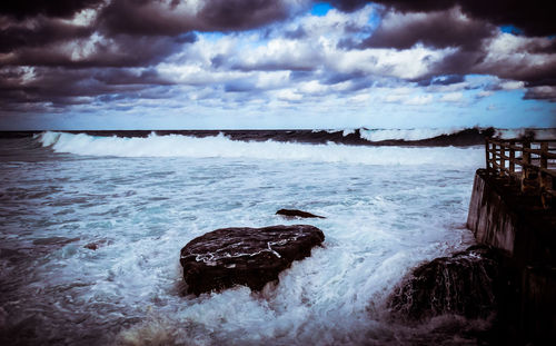 Scenic view of sea against sky