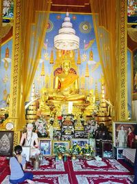 Statues in temple