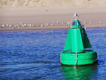 Boats in calm sea