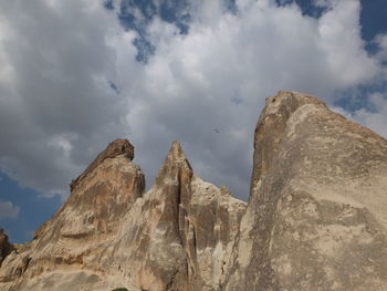 Low angle view of mountain against sky