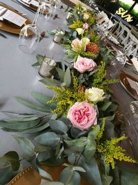 Close-up of rose bouquet