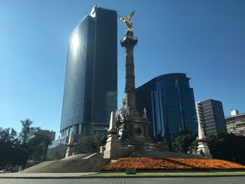 Low angle view of statue