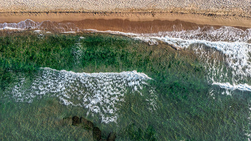 Scenic view of sea during winter