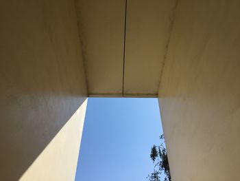 Low angle view of built structure against sky
