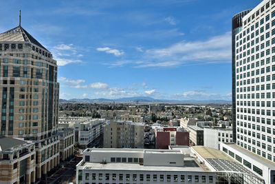 View of cityscape against sky