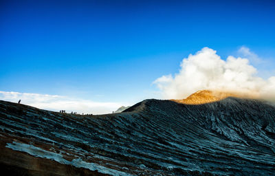 Scenic view of sky over mountain