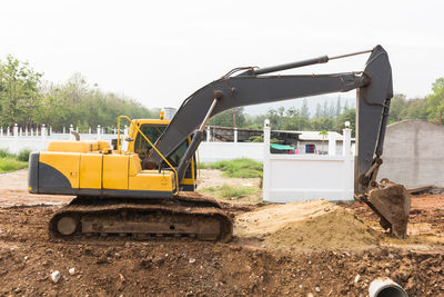 Low angle view of construction site