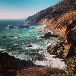 Scenic view of sea against sky